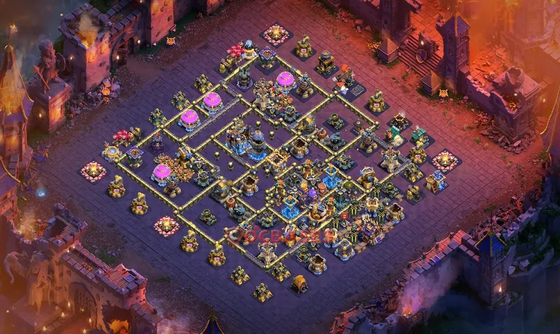 Town Hall 18 Base -war – Layout id: efh67 base layout