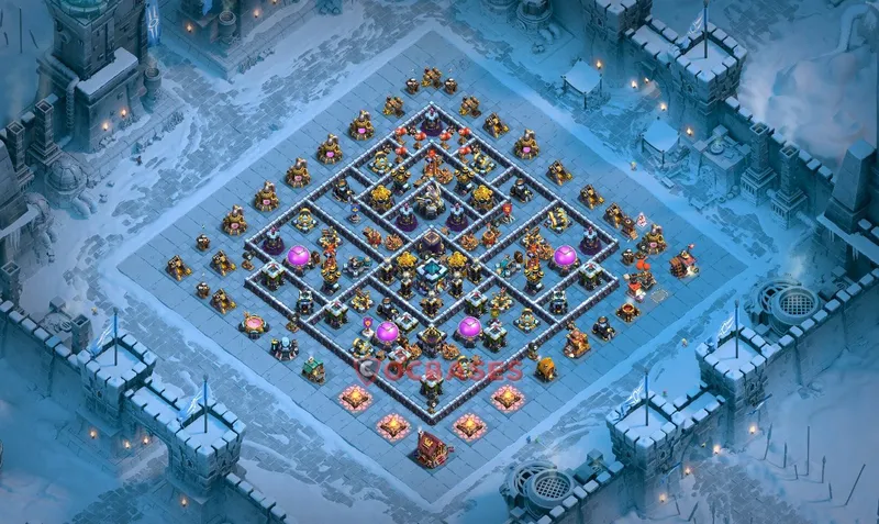 Town Hall 13 Base -farming – Layout id: j5q8a base layout