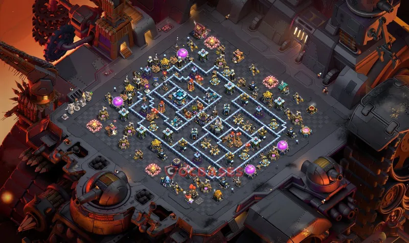 Town Hall 13 Base -war – Layout id: 0qgcw base layout