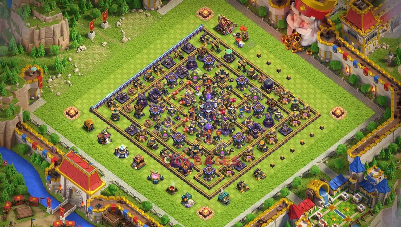 Town Hall 15 Base -trophy – Layout id: icro5 base layout, image 2