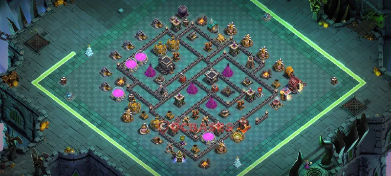 Town Hall 9 Base -war – Layout id: ho5pt base layout