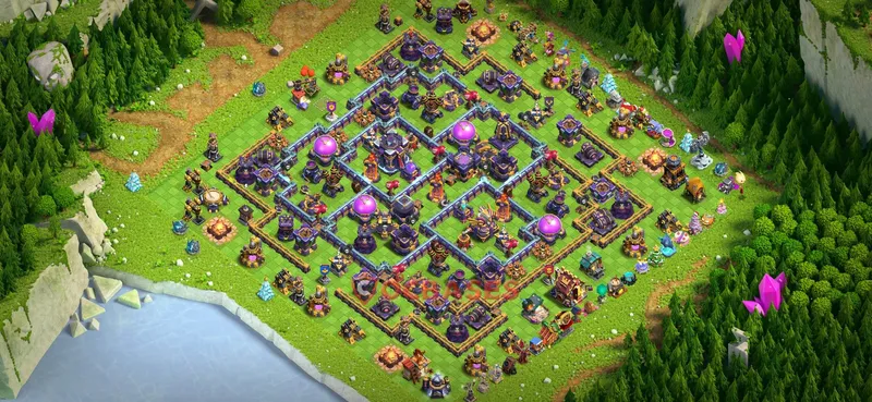 Town Hall 15 Base -hybrid – Layout id: g94yq base layout, image 1