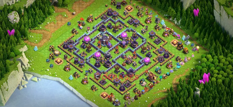 Town Hall 15 Base -hybrid – Layout id: g94yq base layout, image 2