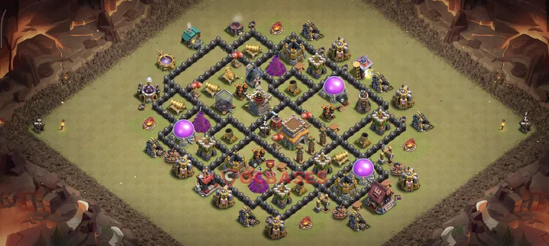 Town Hall 8 Base -war – Layout id: h6xbu base layout