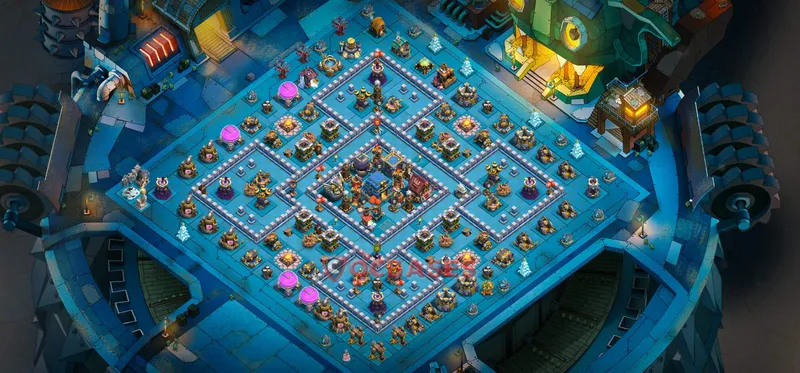 Town Hall 12 Base -hybrid – Layout id: dg117 base layout