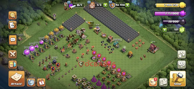 Town Hall 9 Base -farming – Layout id: hb46m base layout