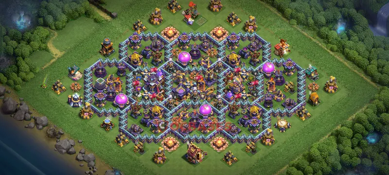 Town Hall 15 Base -hybrid – Layout id: huzge base layout