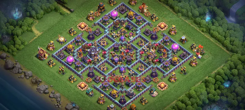 Town Hall 15 Base -hybrid – Layout id: 291n5 base layout