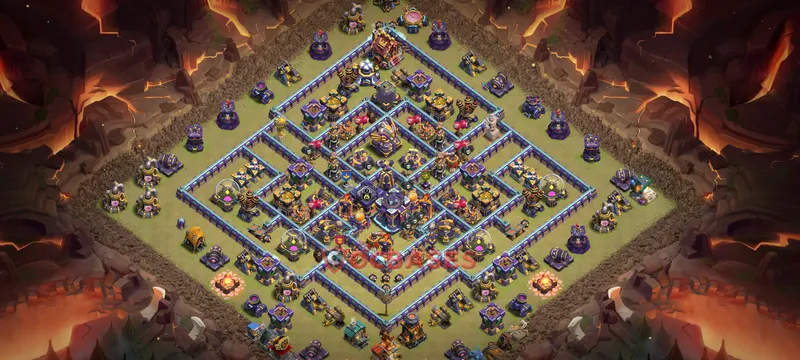 Town Hall 15 Base -cwl – Layout id: 3d1rn base layout