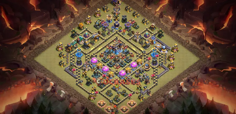 Town Hall 18 Base -war – Layout id: bwcrv base layout