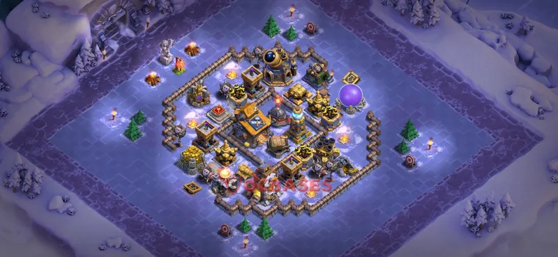 Builder Hall 10 Base -trophy – Layout id: o3q9x base layout, image 2