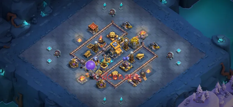 Builder Hall 10 Base -trophy – Layout id: o3q9x base layout, image 1