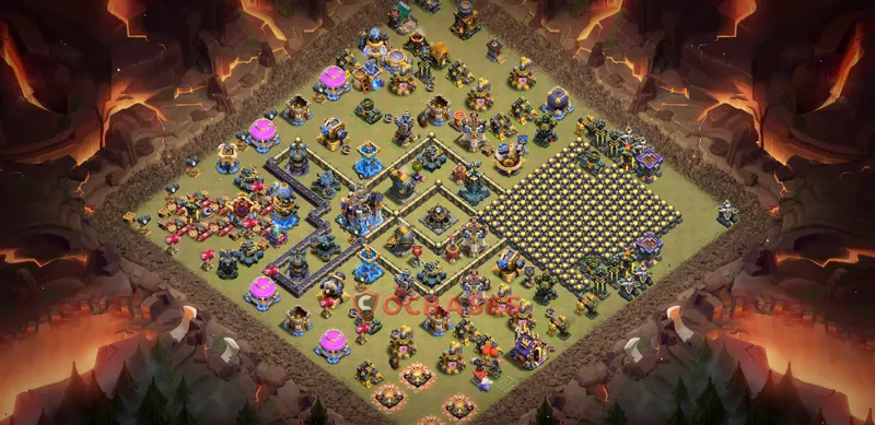 Town Hall 18 Base -war – Layout id: tmsjo base layout