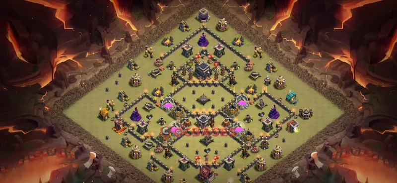Town Hall 9 Base -war – Layout id: 8jyk5 base layout