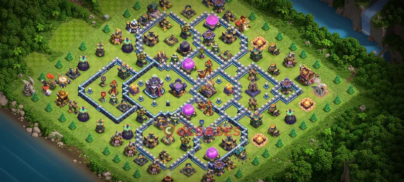 Town Hall 15 Base -war – Layout id: jy8hk base layout