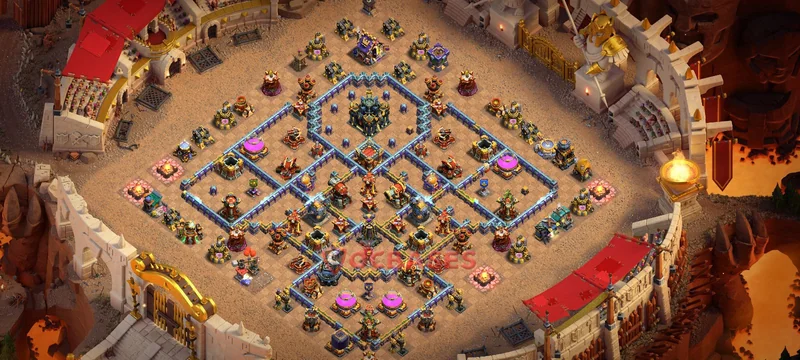 Town Hall 17 Base -war – Layout id: 9zeox base layout