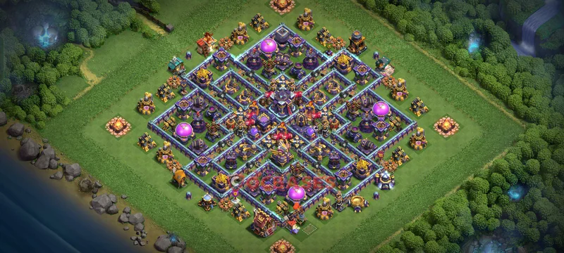 Town Hall 15 Base -hybrid – Layout id: z1hk6 base layout