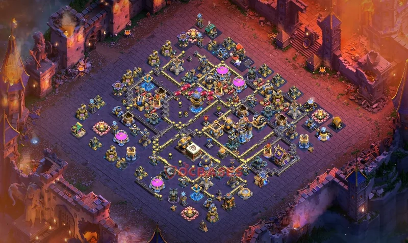 Town Hall 18 Base -trophy – Layout id: uo254 base layout