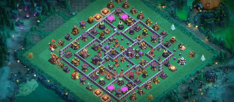 Town Hall 15 Base -cwl – Layout id: bjymp base layout
