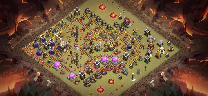 Town Hall 11 Base -war – Layout id: 4379n base layout
