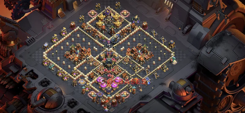 Town Hall 17 Base -war – Layout id: hooi6 base layout, image 2
