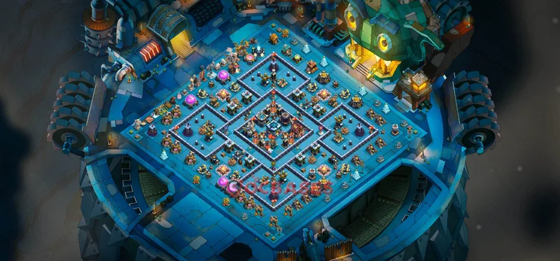 Town Hall 13 Base -hybrid – Layout id: bfkht base layout