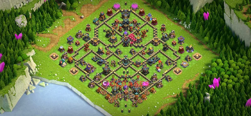 Town Hall 17 Base -trophy – Layout id: vfd0x base layout