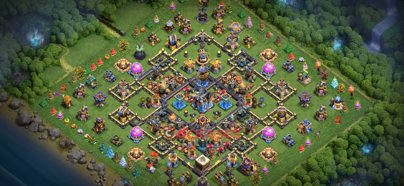 Town Hall 18 Base -war – Layout id: nhe12 base layout