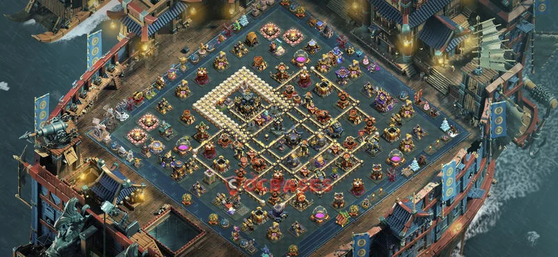 Town Hall 17 Base -trophy – Layout id: g8qwn base layout, image 2