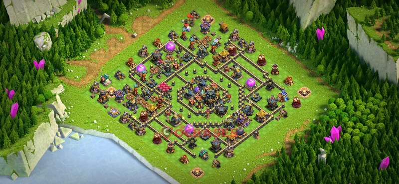 Town Hall 17 Base -war – Layout id: tilns base layout