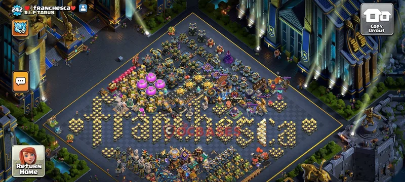 Town Hall 18 Base -farming – Layout id: 6jsiu base layout