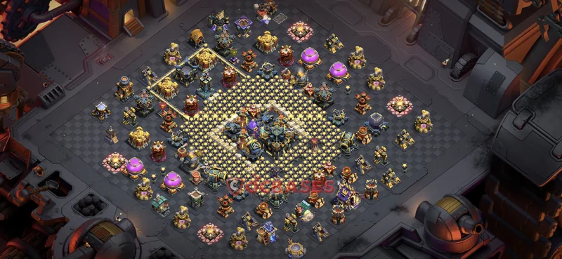 Town Hall 17 Base -war – Layout id: gy2ne base layout, image 2