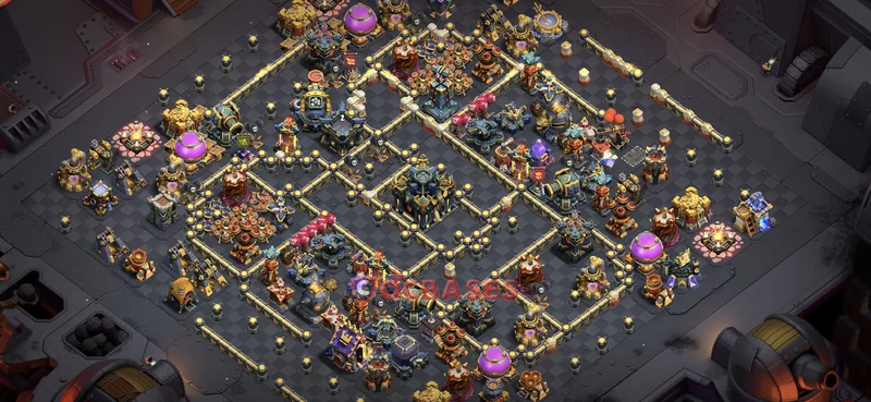 Town Hall 17 Base -war – Layout id: zvfms base layout, image 2