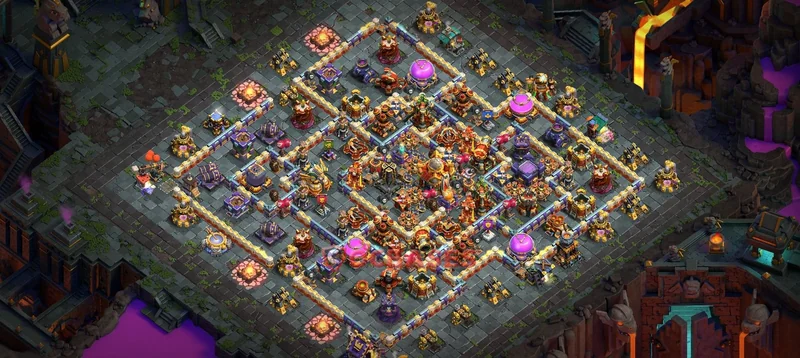 Town Hall 16 Base -hybrid – Layout id: fpgjz base layout