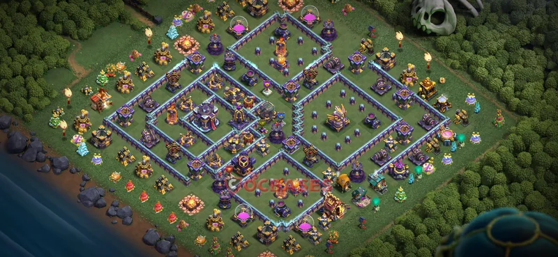 Town Hall 15 Base -war – Layout id: oxg51 base layout