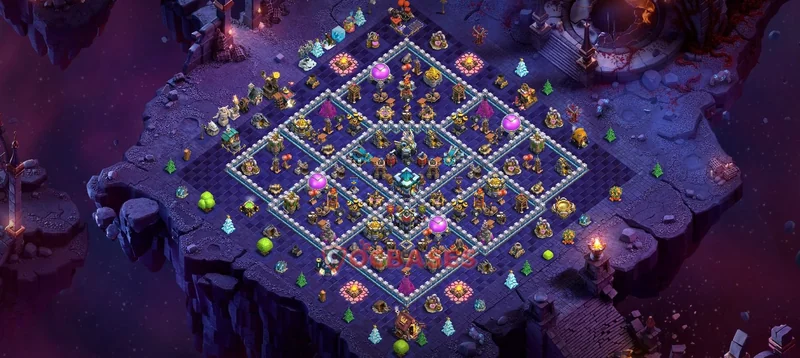 Town Hall 13 Base -war – Layout id: l4b3z base layout