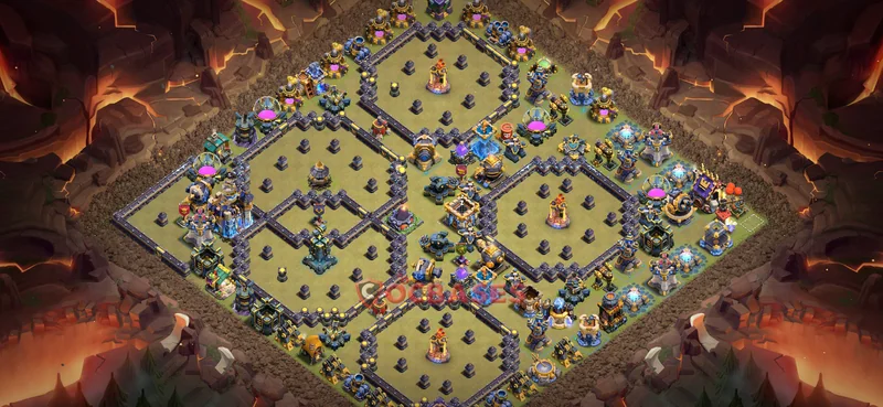 Town Hall 18 Base -war – Layout id: 0qfmf base layout