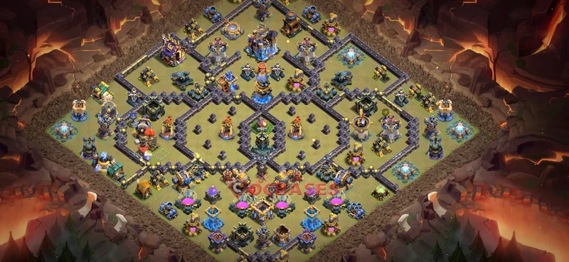 Town Hall 18 Base -war – Layout id: yp4so base layout