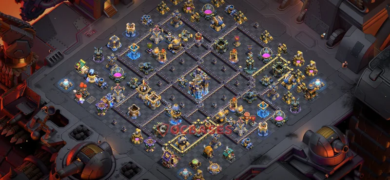 Town Hall 18 Base -war – Layout id: j8dkh base layout