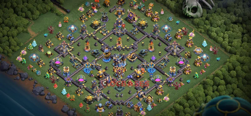 Town Hall 18 Base -war – Layout id: 4dvuv base layout