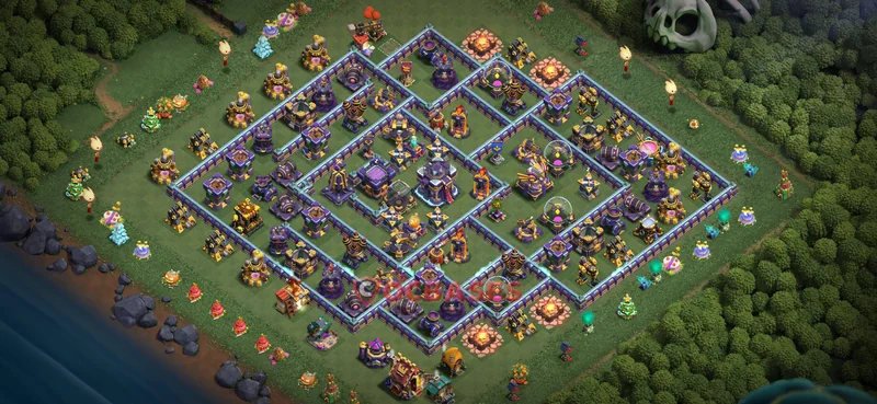 Town Hall 15 Base -war – Layout id: 5ca45 base layout