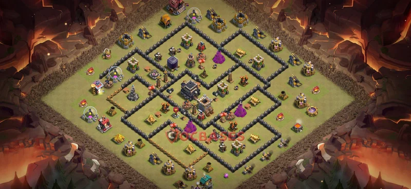 Town Hall 9 Base -fun – Layout id: vps58 base layout