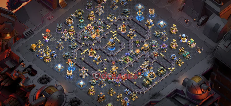 Town Hall 18 Base -war – Layout id: w441g base layout