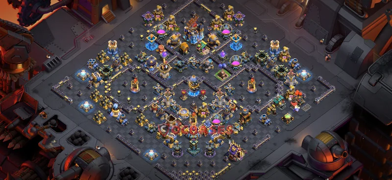 Town Hall 18 Base -war – Layout id: p9cbc base layout