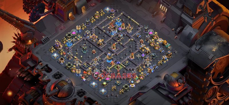 Town Hall 18 Base -war – Layout id: 212et base layout