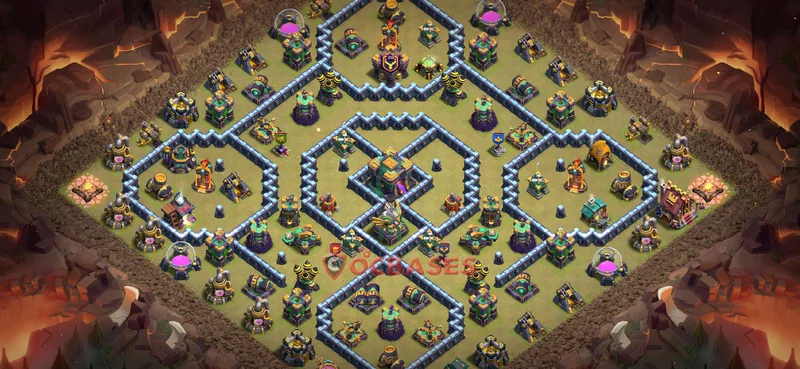 Town Hall 14 Base -war – Layout id: 8kdbe base layout