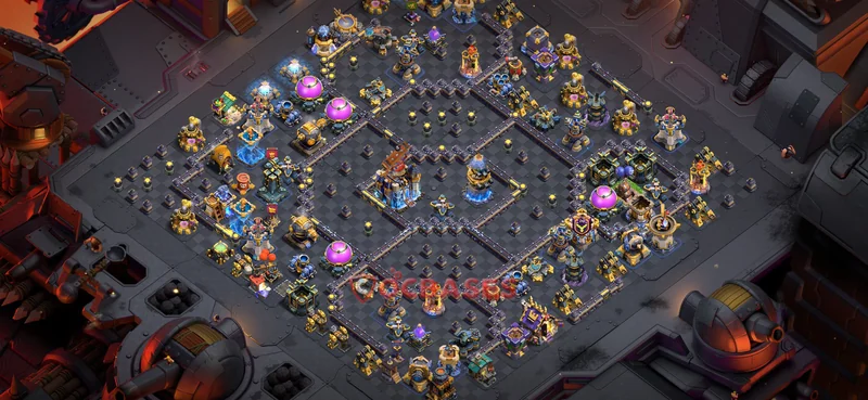 Town Hall 18 Base -war – Layout id: iuhaj base layout