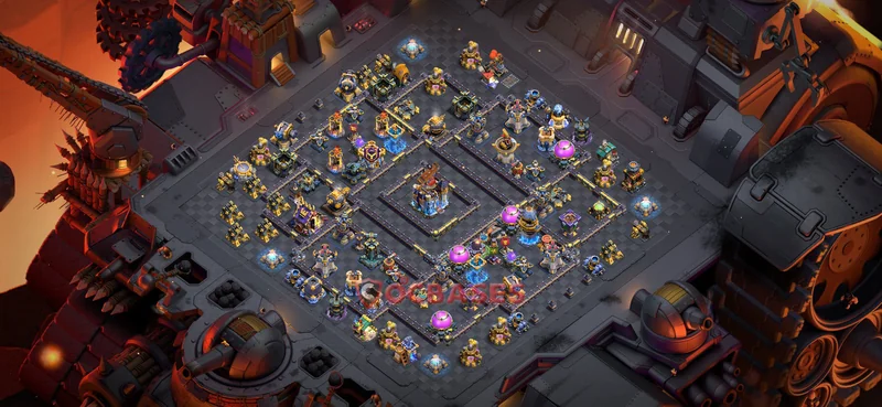 Town Hall 18 Base -war – Layout id: pptws base layout