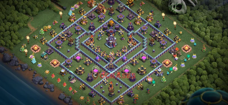 Town Hall 15 Base -war – Layout id: n0v4e base layout
