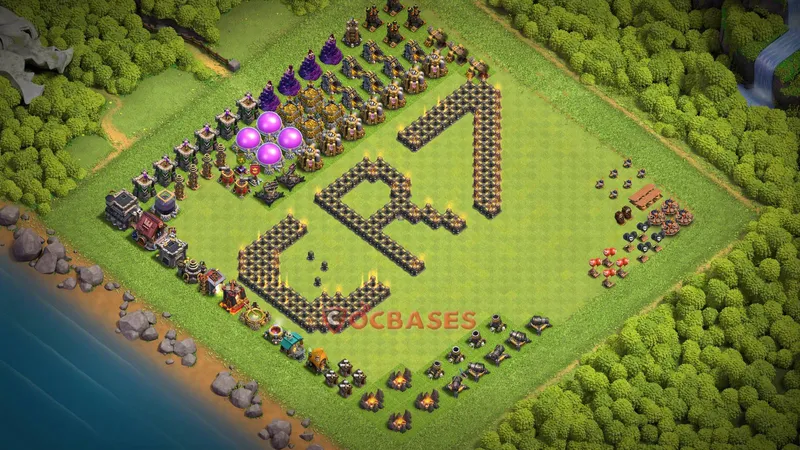 Town Hall 9 Base -fun – Layout id: ow19t base layout